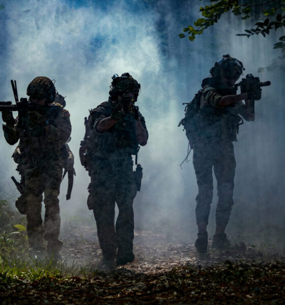 Represents the digital and psychological "fog" around today’s wars.
