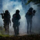 Represents the digital and psychological "fog" around today’s wars.
